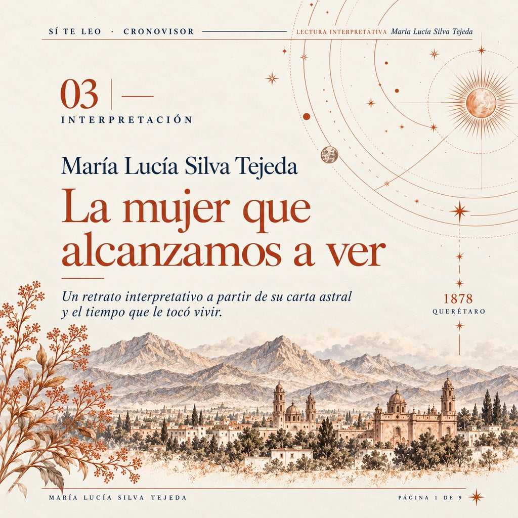 Portada ilustrativa de lectura interpretativa con paisaje histórico y detalles de cartografía celeste.