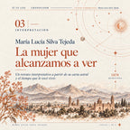 Portada ilustrativa de lectura interpretativa con paisaje histórico y detalles de cartografía celeste.