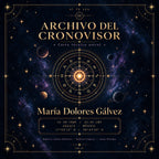 Portada azul noche del Archivo del Cronovisor con mapa celeste dorado y estructura de observatorio.